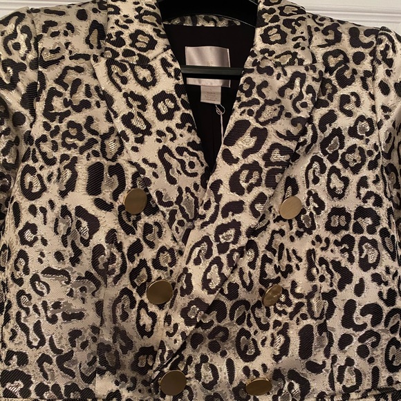 Rachel Parcell metallic leopard blazer - Picture 3 of 5